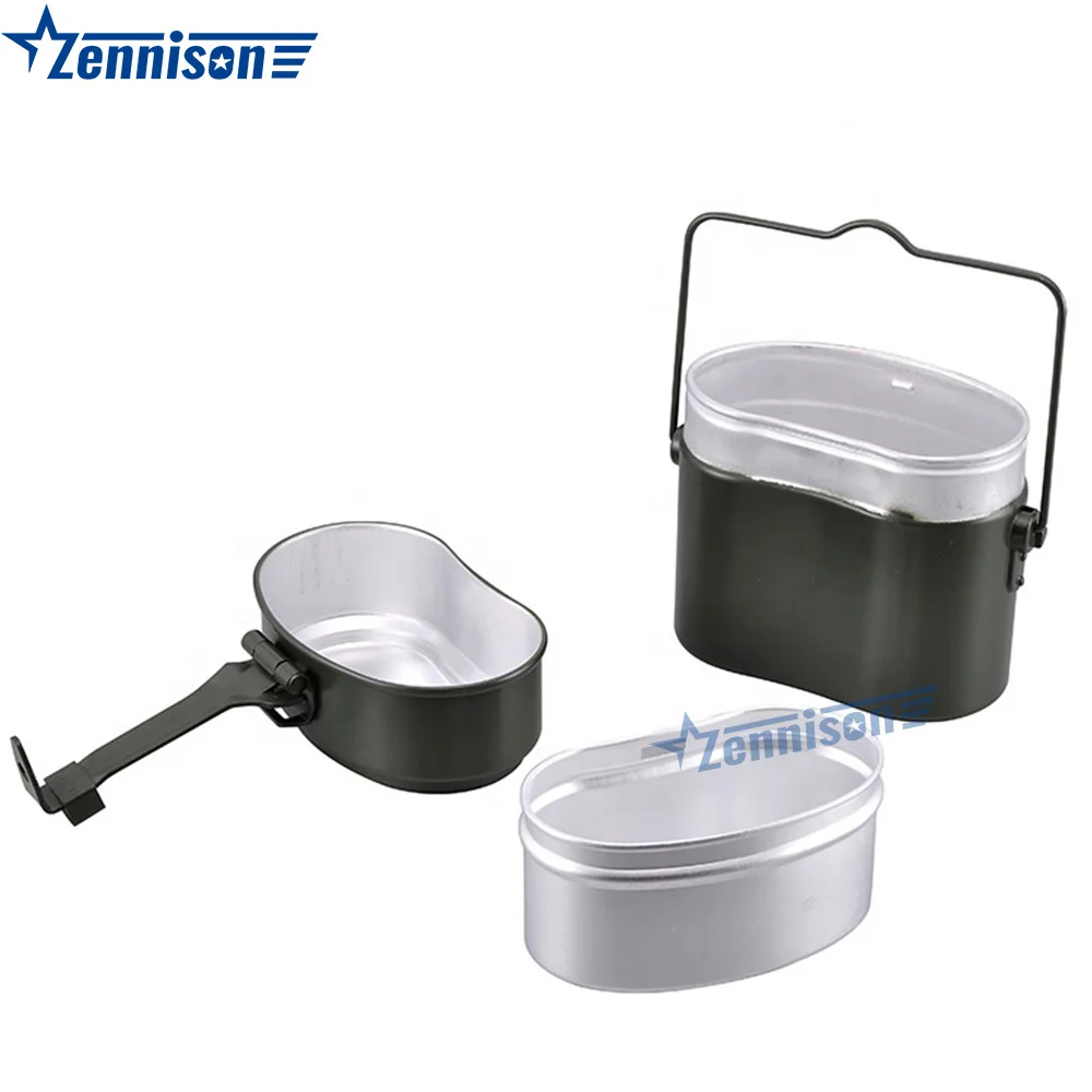 Zennison Hot Sale Aluminum Outdoor Hiking Kit German Type Mess Tin