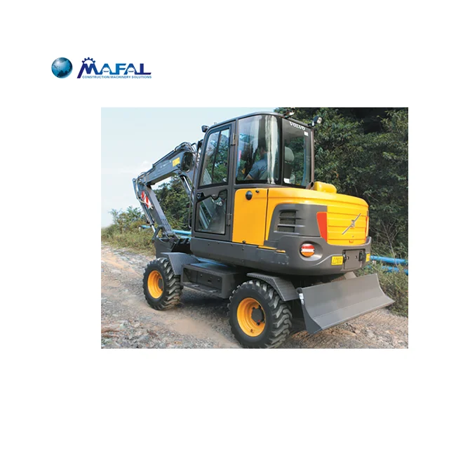 low price hot selling original excavator Machinery EW60C second-hand wheel excavator on sale