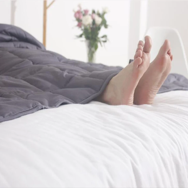 
Natural Cotton With Lead Free Glass Beads Knitted Baby Sensory Kids Weighted Blanket 