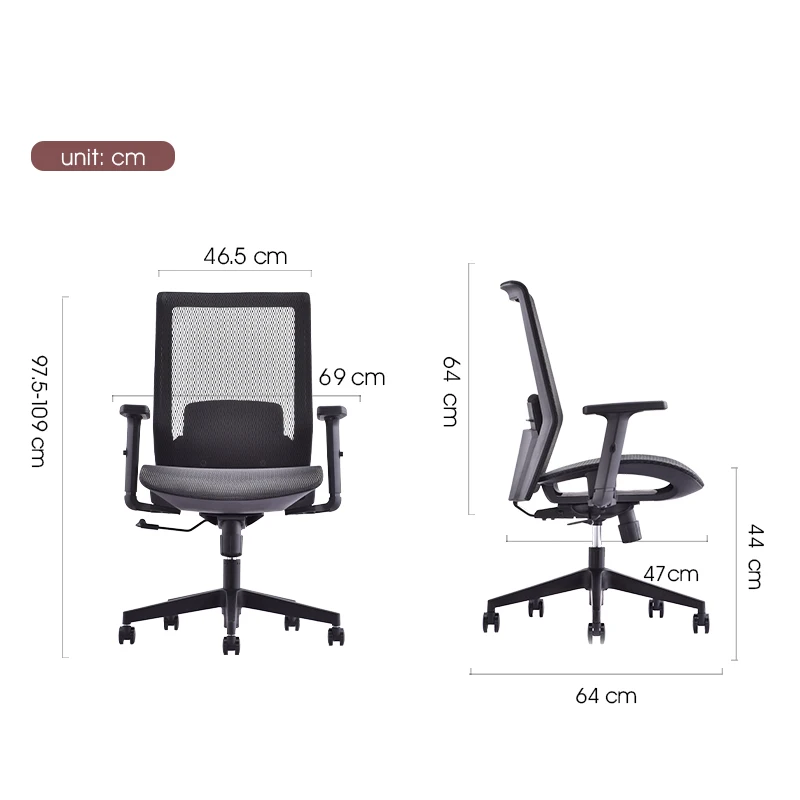 Modern ergonomic executive swivel office mesh chairs with lumbar support comfortable office chair wholesale