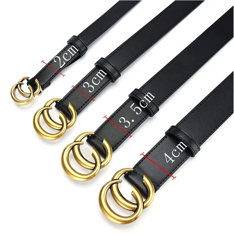 Wholesale Fashion Female High Quality PU Leather Letter Fashion CC Buckle Belt for Lady Woman Waist Belt Designer Belt