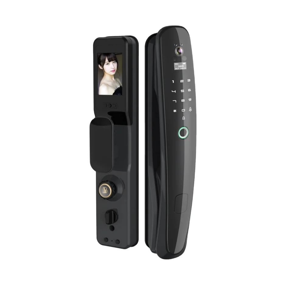 Golden Supplier Multipoint Door Smart Locking System Exterior Anti-theft Smart Door Lock with Camera and Display