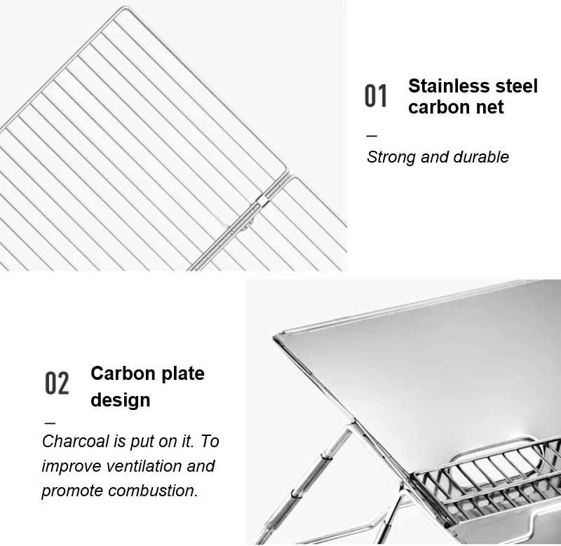  Portable Convenient Garden Used Barrel Charcoal BBQ