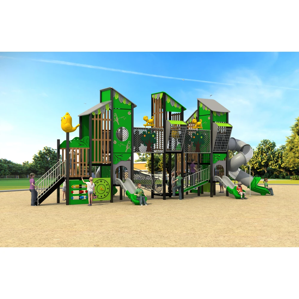 commercial theme european plastic rides amusement outdoor playground equipment with slide park games play centre full set