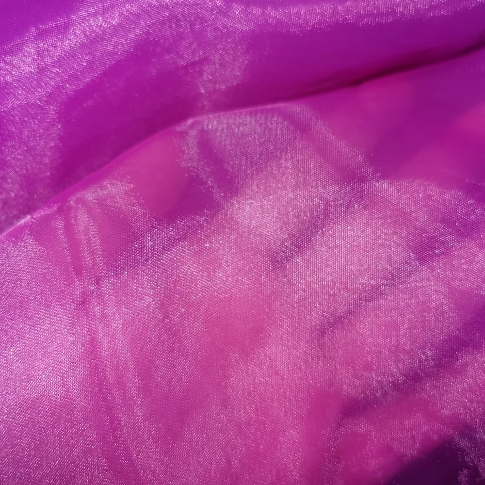 High quality shiny organza fabric rainbow organza fabric Liquid Organza fabric for making dress