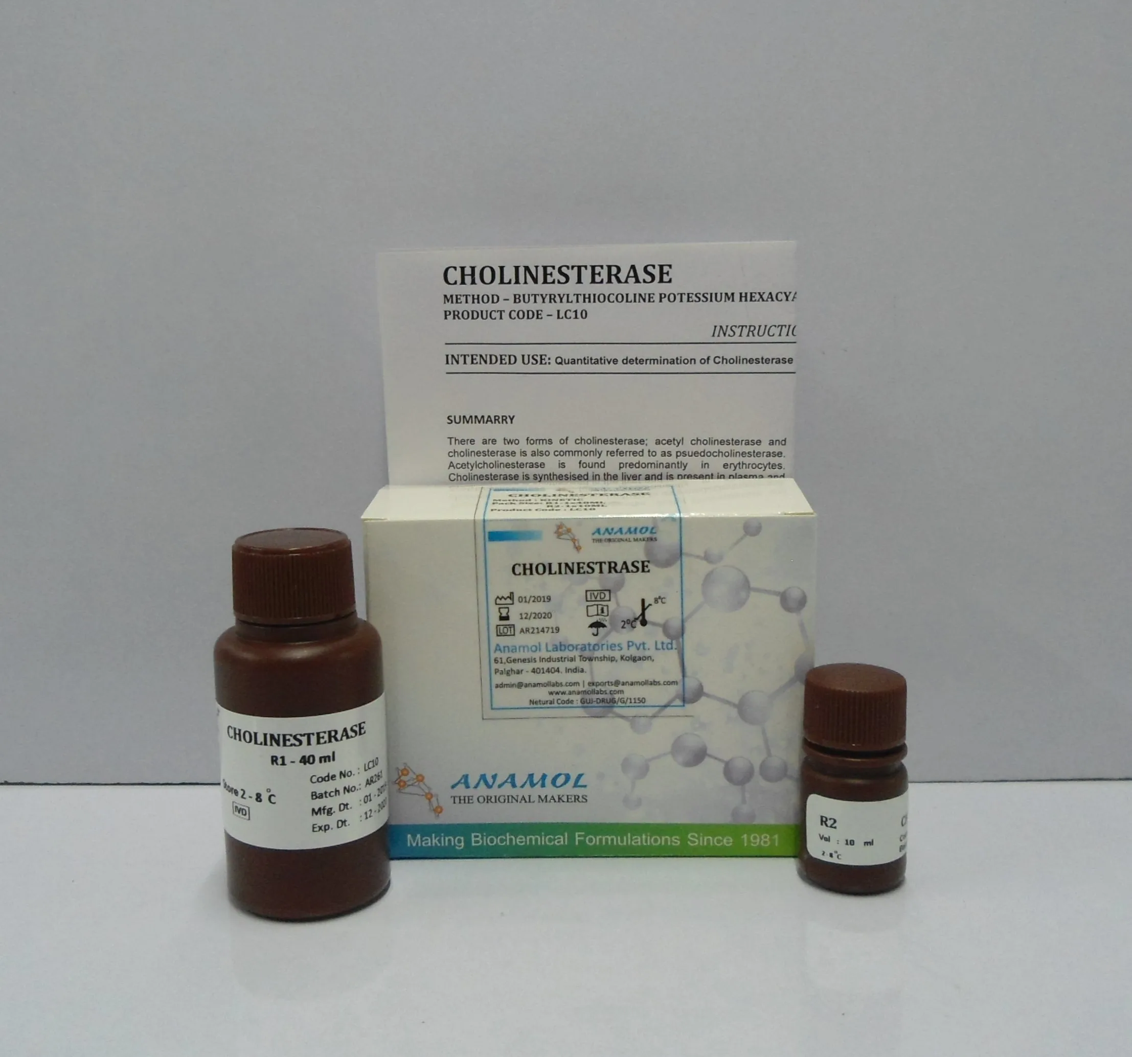 Cholinesterase Biochemistry Reagent Manufacturers Best Quality Diagnostics Kits With Best Price From India