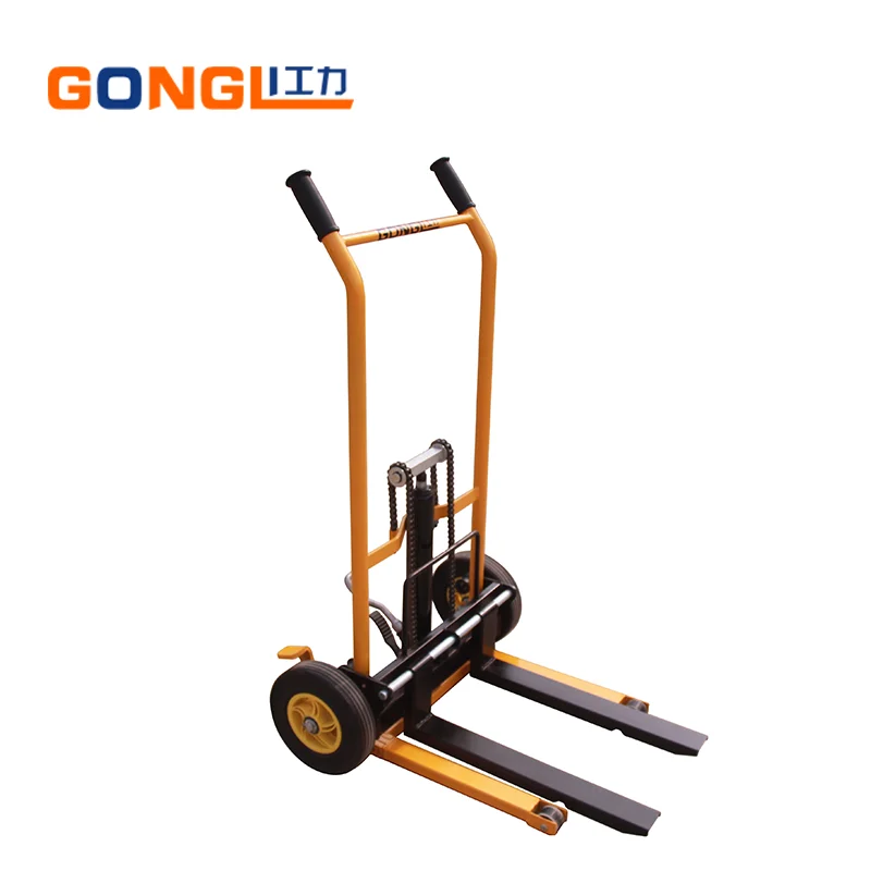 
GL-0057 Gongli Manual Light Lift Truck New Type Mini Stacker 200kg Capacity Stacker 