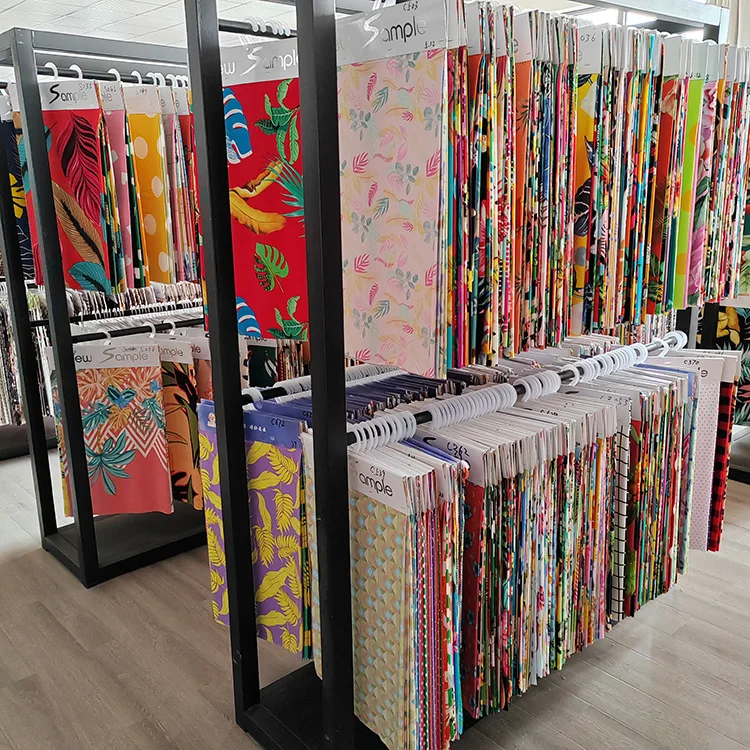 Hot Selling Design Samoan Fabric Tribal Printed Polyester Plain Fabric Hand Block Print Polyester Fabric India