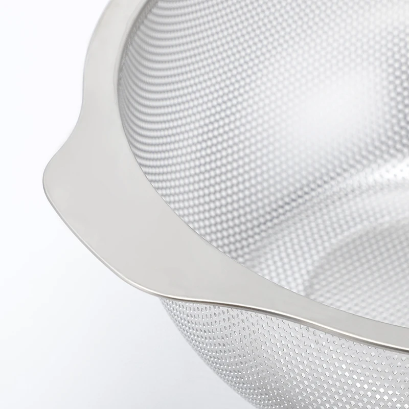 Fruit Vegetable Kitchen Strainer Colanders Set Stainless Steel Drain Wash Storage Drain Basket