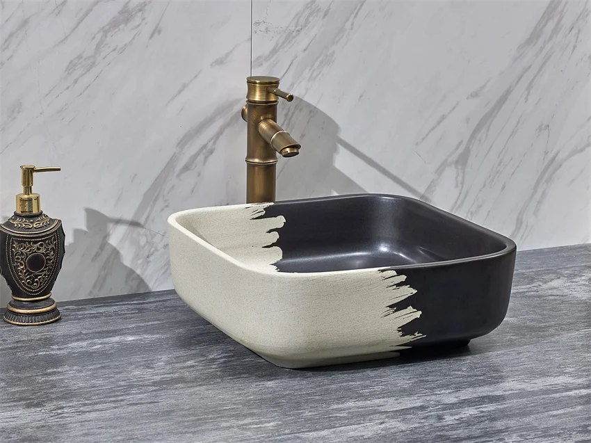 Chinese hand painted jingdezhen bathroom sinks