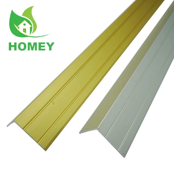 
flexible vynal stairs nose aluminium with pvc insert strip aluminum stair nosing for carpet 