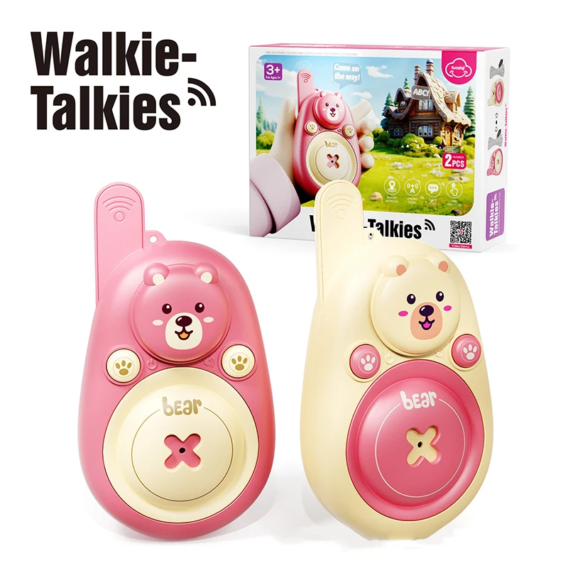 Children Cartoon Wireless Handheld Outdoor Toy 500M Range Walkie Talkies for kids