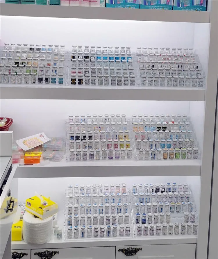 custom clear acrylic display rack colored contact lens display rack