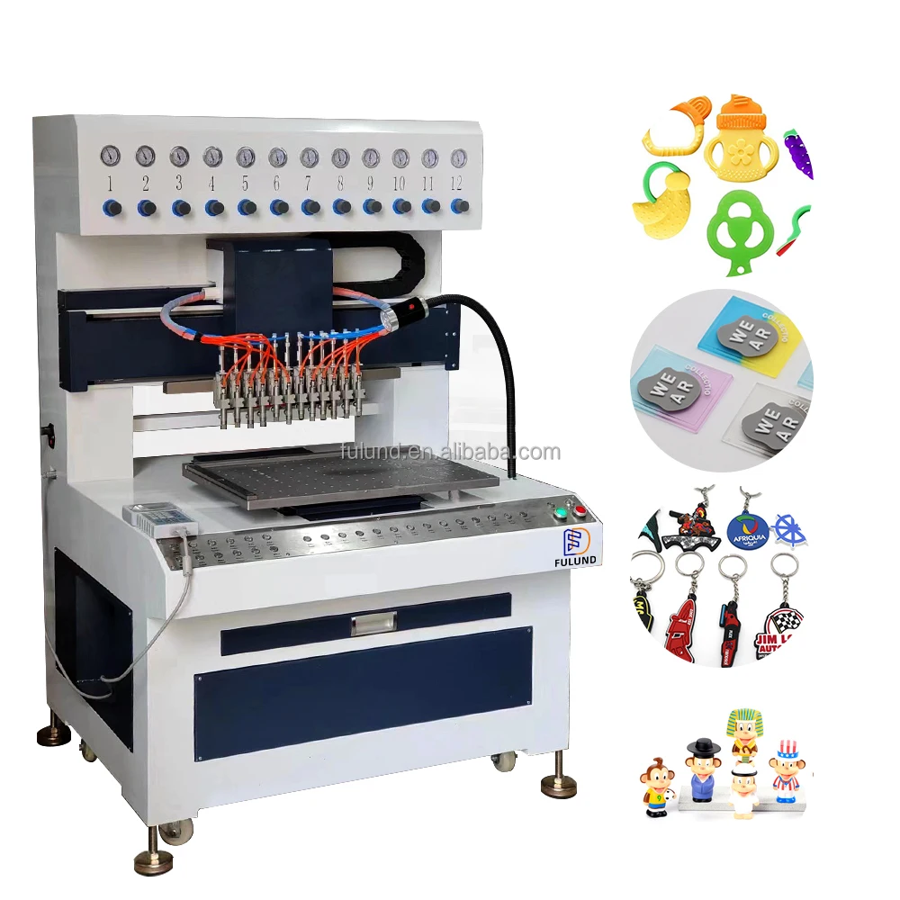 Automatic drip molding machine 12-color dispensing machine silicone coloring coaster non-slip mat production equipment