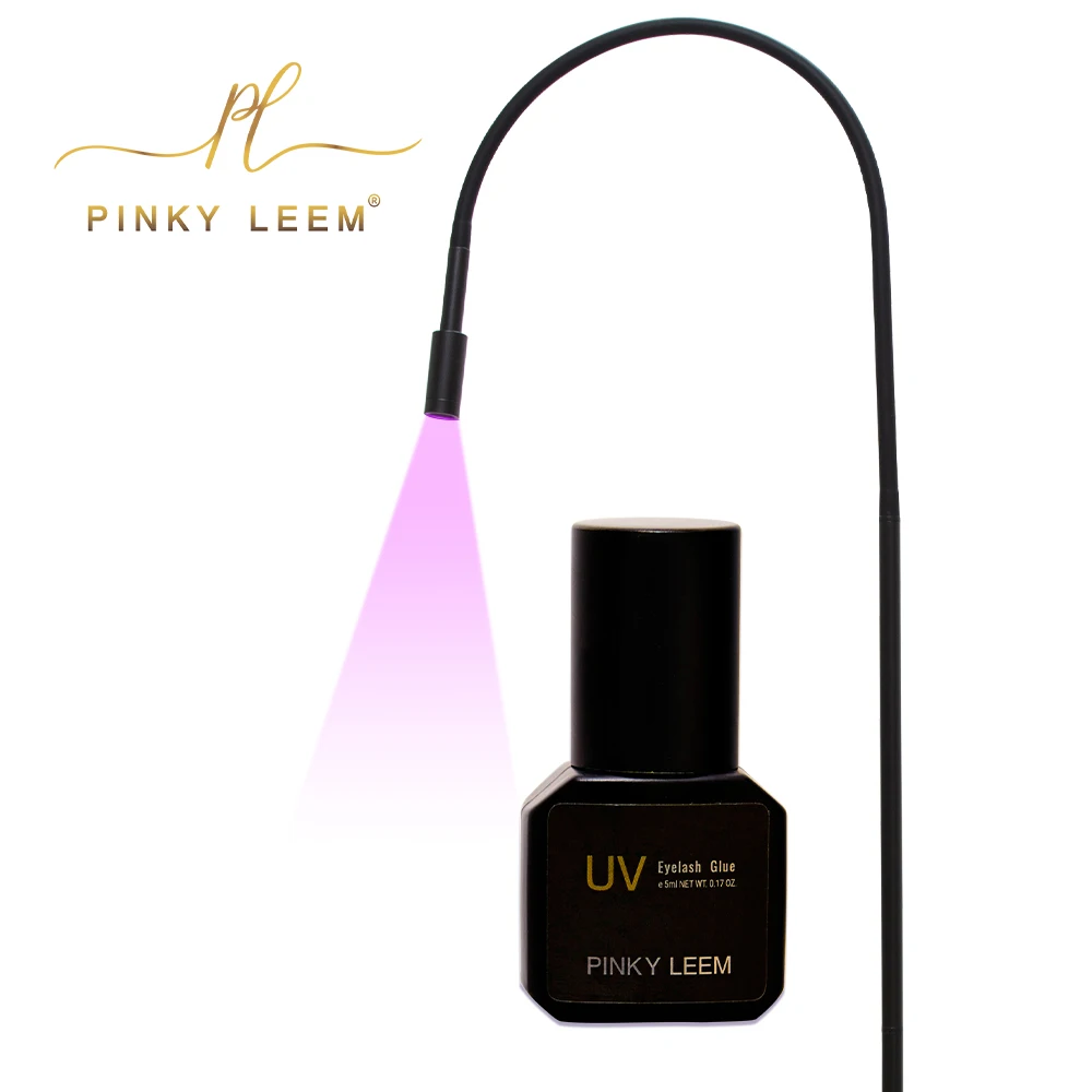 Pinky leem wholesale eyelash glue uv led lamp for lashes Black White Nail Eyelash Light Floor Lamp Beauty eyelash uv lamp