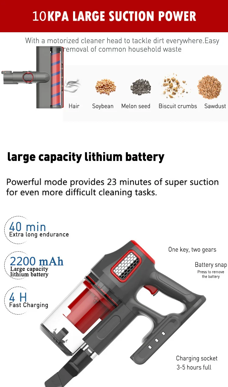 Best-selling cordless portable DC handheld vacuum cleaner