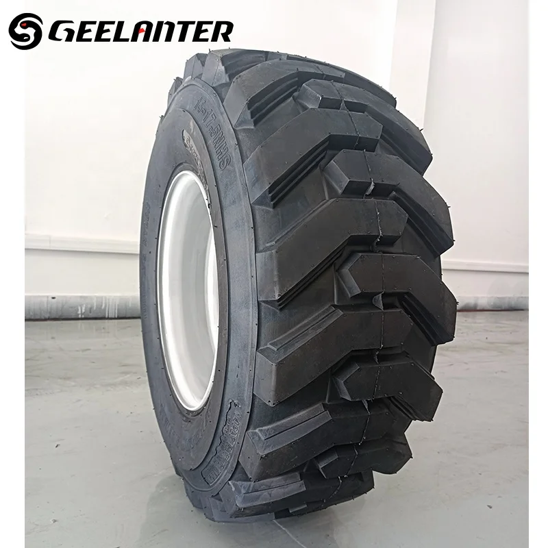 Loader Rim Rubber - Solid for 12-16.5 Tires 10-16.5 14-17.5 Black TIRE 4 Pcs Top-quality Tyres