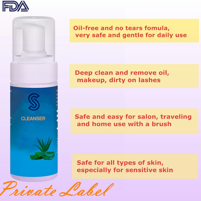 50Ml Foaming Cleanser Private Label Extensive Eyelash Tear-Free Shampoo Grapestone Multi Purpose Foam Cleanser Tony Moly