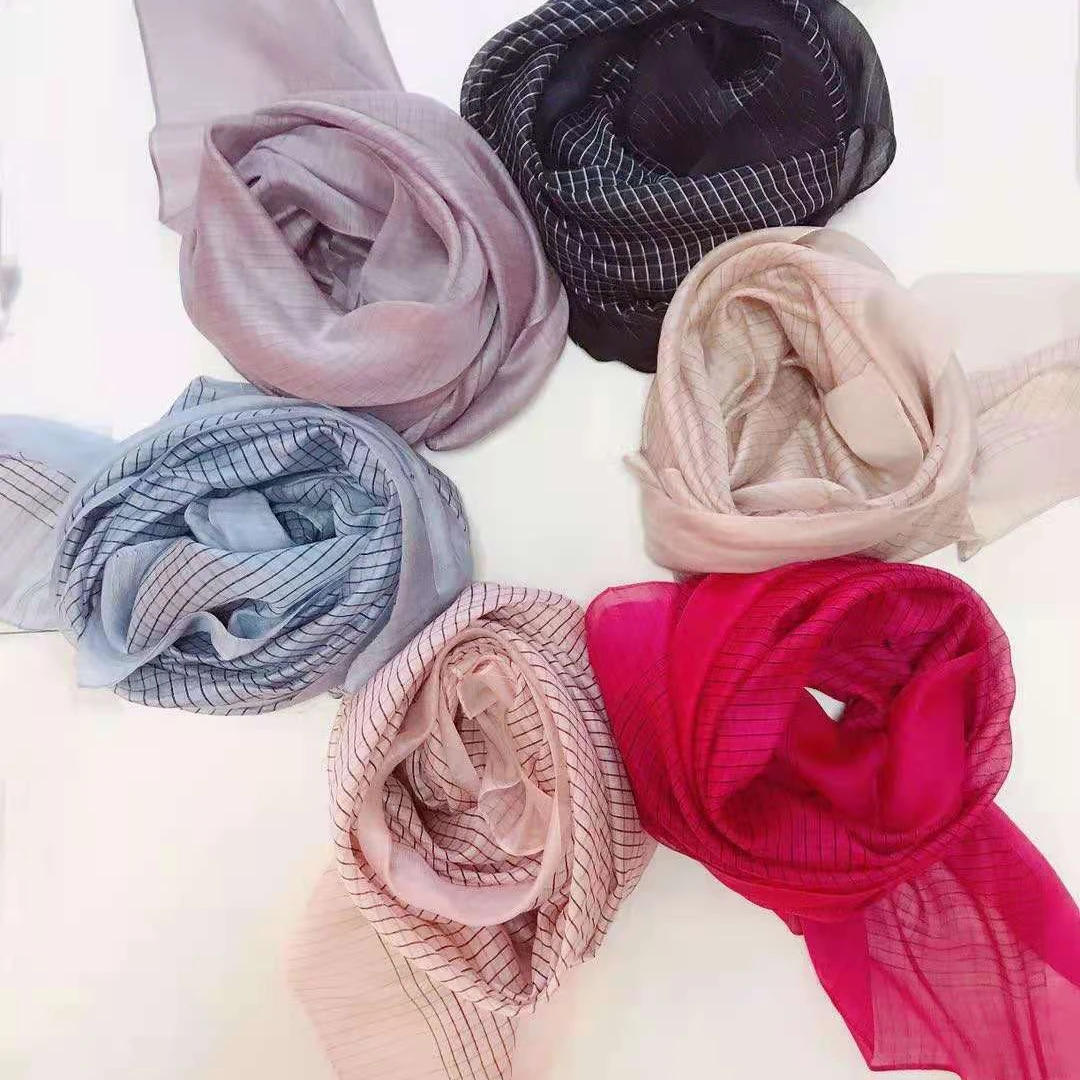 2021 new small plaid without jacquard silk scarf Islamic scarf wholesale scarf turban available in stock instant shawl tudung