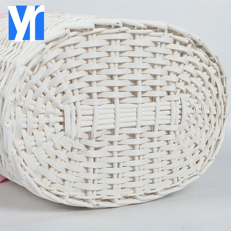 Wholesale handmade wicker rattan laundry basket for kids in stock oval  customize ECO-friendly