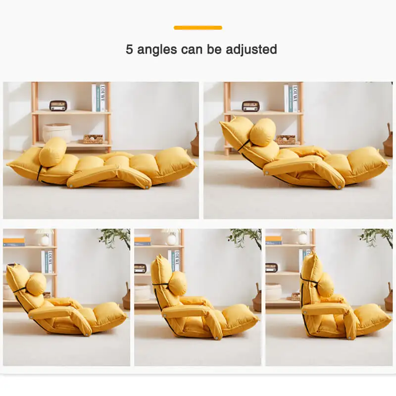 Modern Living Room Furniture Creative Design Single Person Tatami Sofa Adjustable Backrest Folding Lazy Sofa Chair