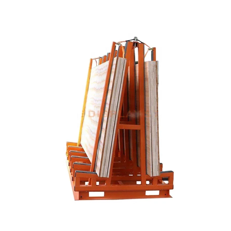 Transport a frame storage display rack for granite marble quartz slab stone