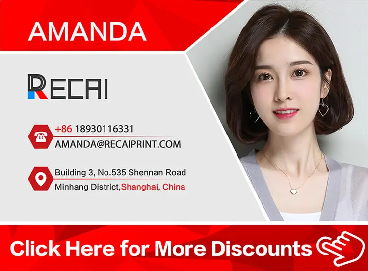 A3 Size RECAI New Product UV DTF Sticker Printer Flatbed Printer with DX8 Heads for Epson