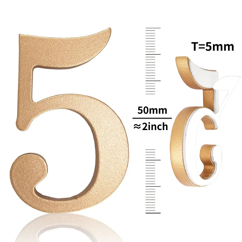 House Number Floating Metal Home  Hotel Door Outdoor Address Sign Plates House Numbers