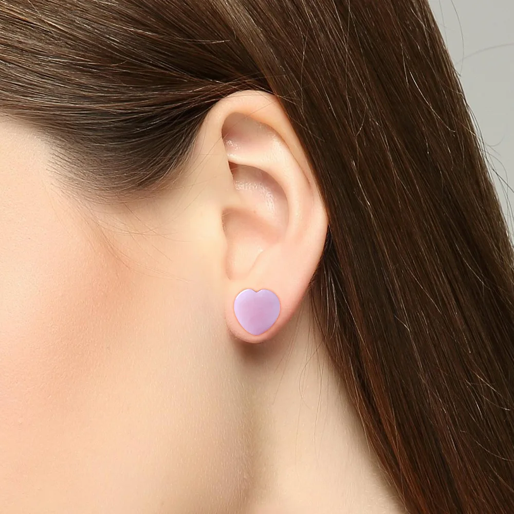 Heart Natural Stone Cat Eye Ear Plugs Tunnels Piercing Body Jewelry Earring Ear Gauges Expander Body Piercing Jewelry Ear Stud