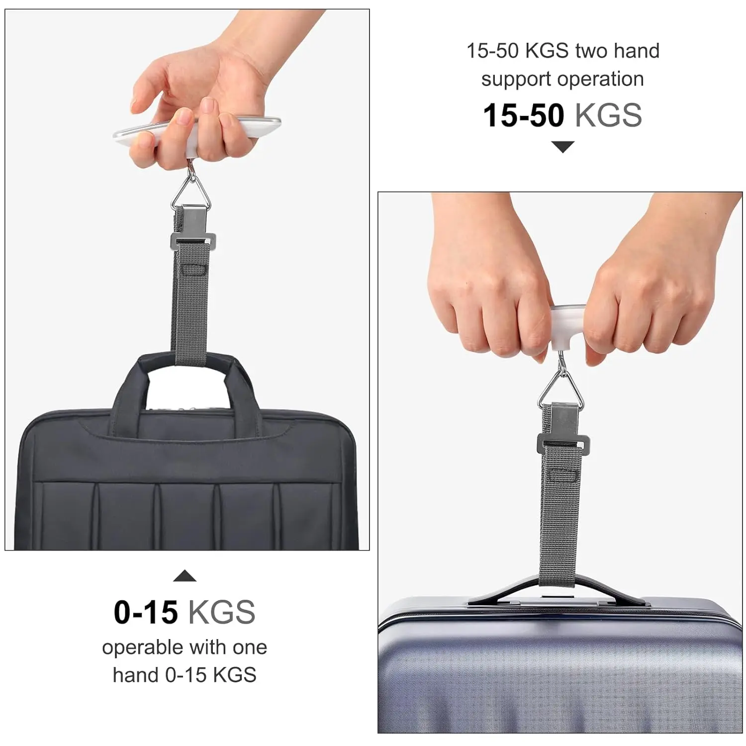 Factory OEM Custom Promotional Gift Small ABS 50kg Portable Travel Luggage Scale