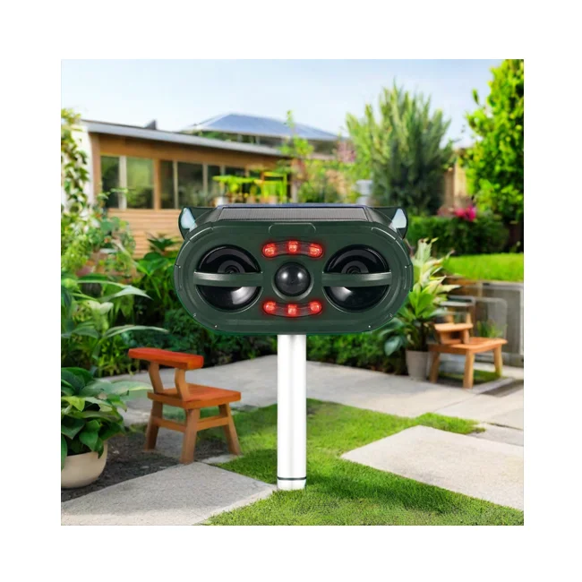 Водонепроницаемый ультразвуковой отпугиватель животных на солнечной