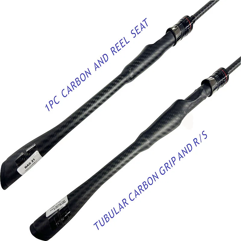BAR213 High modulus toray carbon blank Rubber butt fuji alconite guides fishing bass rod with various models