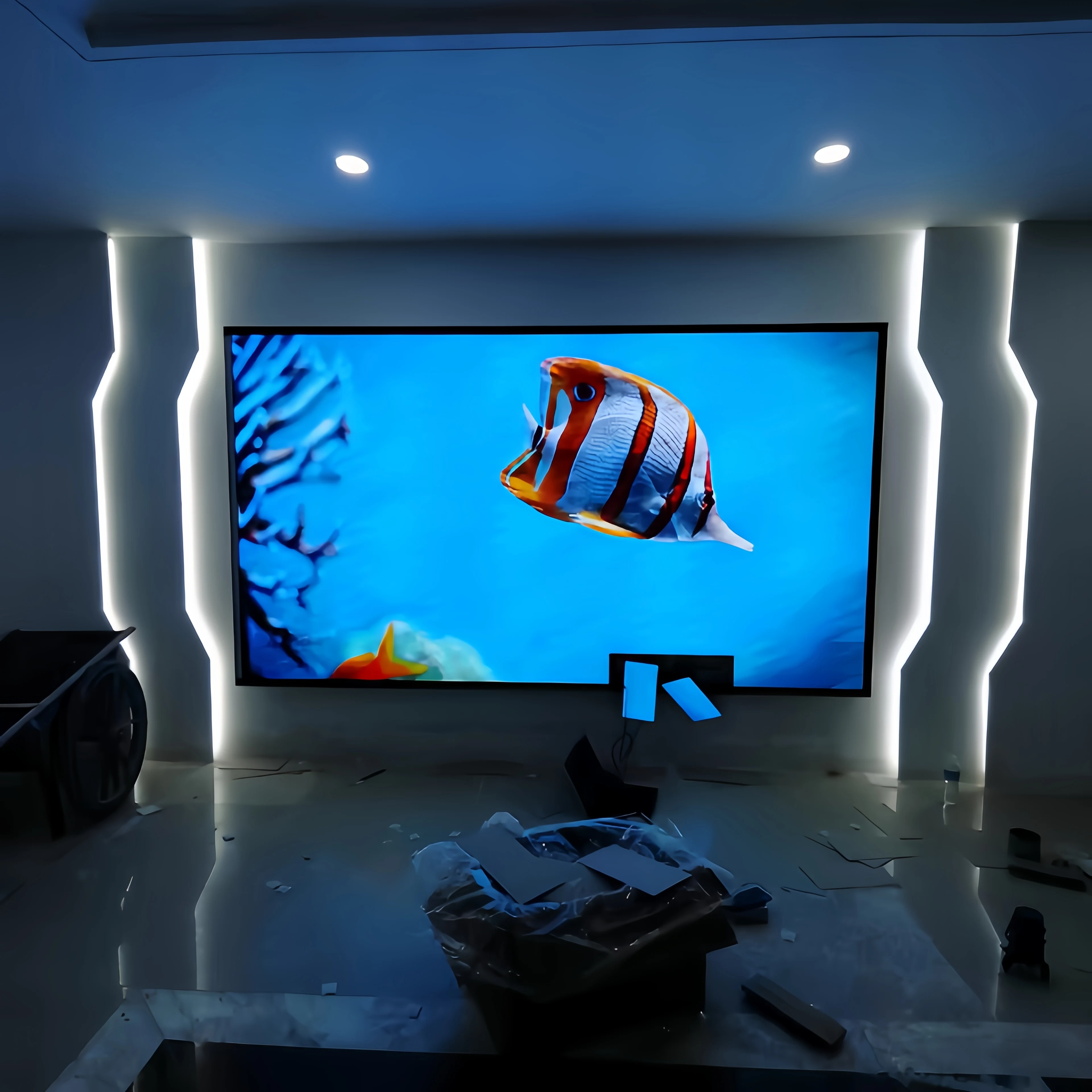 Interactive COB LED Matrix Screen Superior Brightness Wave Motion Effects Kinetic LED Display Screen for education home cinema