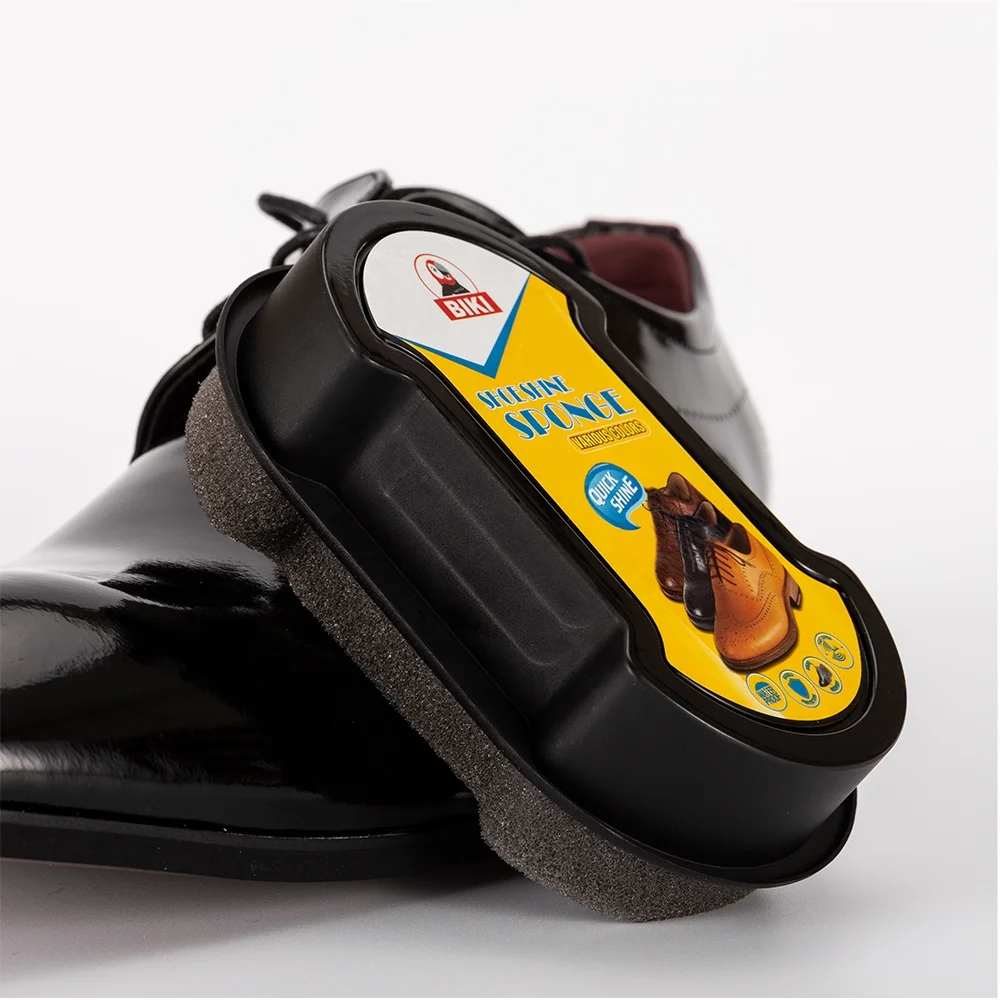 Высококачественная популярная китайская фабричная поставка быстросохнущая бесцветная кожаная блестящая двухсторонняя губка для мгновенного блеска обуви