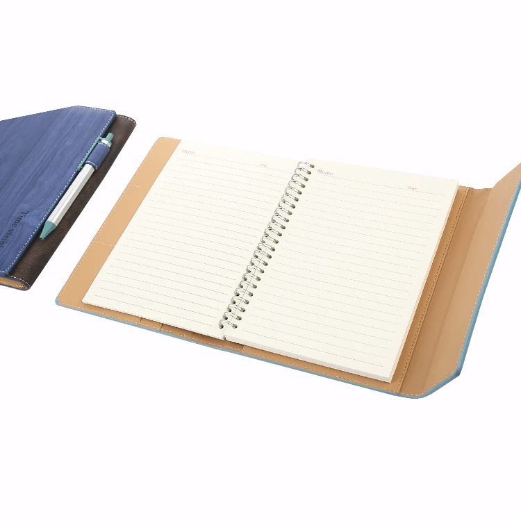 School Office Stationery Journal Leather magnetic flap Personal Diary Note Books with pen