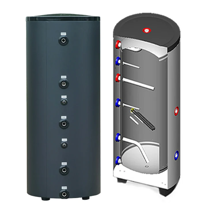 SST Hot water storage tank hotel pressure buffer tank, SUS 304/316/ stainless steel duplex 100l 200l 600l hot buffer tank