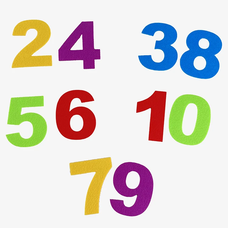 Upin non woven letters durable Felt Alphabet and Number for children education toys