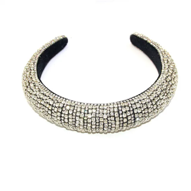 JRX New Arrival Luxury Diamond Headband Rhinestone Fashion Handmade Hairband For Women