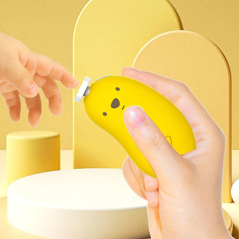 Rechargeable 6 Grinding Heads and LED Light Safe Baby Nail File Set Baby Nail Clippers Nail Trimmer Electric