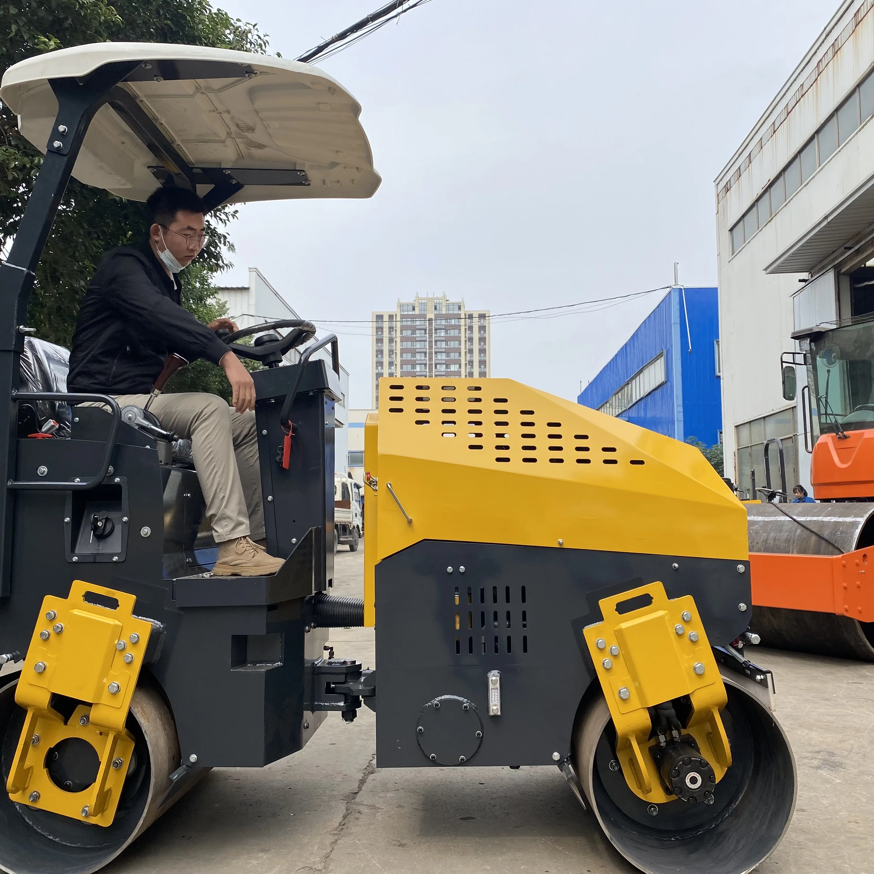 1 Ton 2 Ton 3 Ton 4 Ton 5 Ton 1.5 Ton ce epa Gasoline Hydraulic vibratory Vibrating Tandem Asphalt double Compactor Road Roller