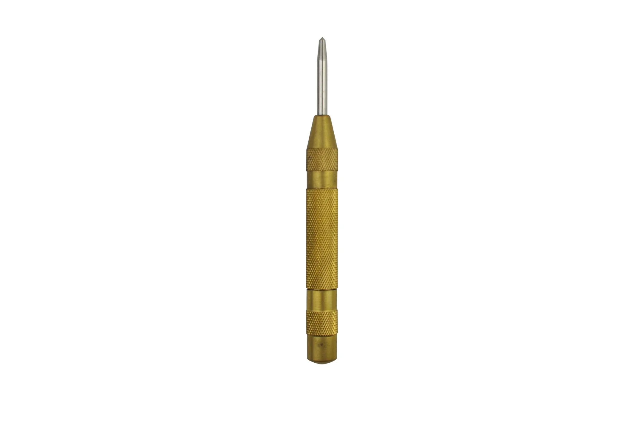 Yute automatic hardened alloy steel point center punch with brass handle