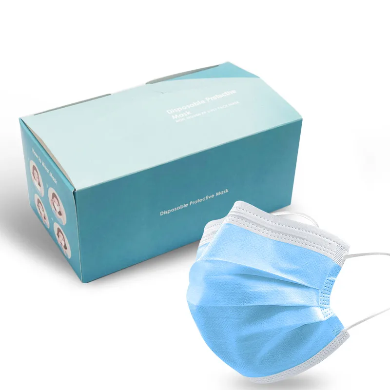 Manufacturers Face Mask Disposable Non Woven Selling Of Face 3 Ply Manufacturers 3 layer Earloop Non Woven Disposable Mask Price