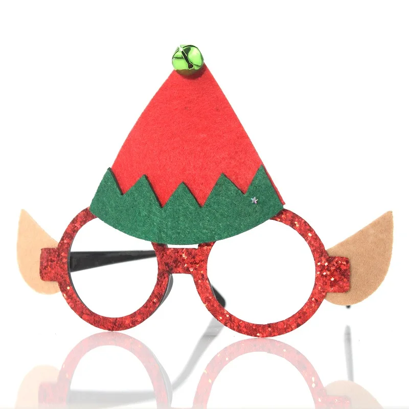 Новые креативные рождественские очки с рогами, украшения для новогодней вечеринки, оптовая продажа