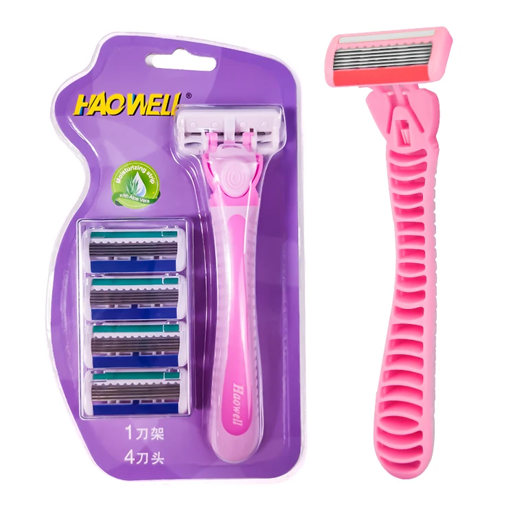 Безопасный картридж B601DRj6 с острыми лезвиями, открытая конструкция и сменная бритвенная система с 6 лезвиями, удобная бритва в блистерной упаковке