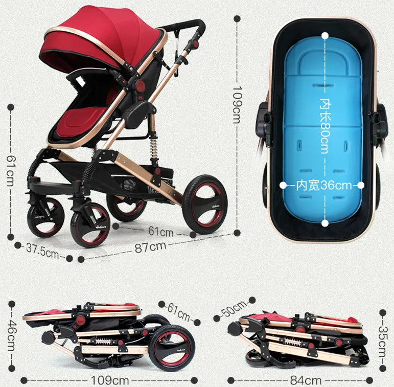 Purorigin baby products hot selling 2024 multicolor luxury foldable coches para bebes 2 in 1 baby stroller pram for babies