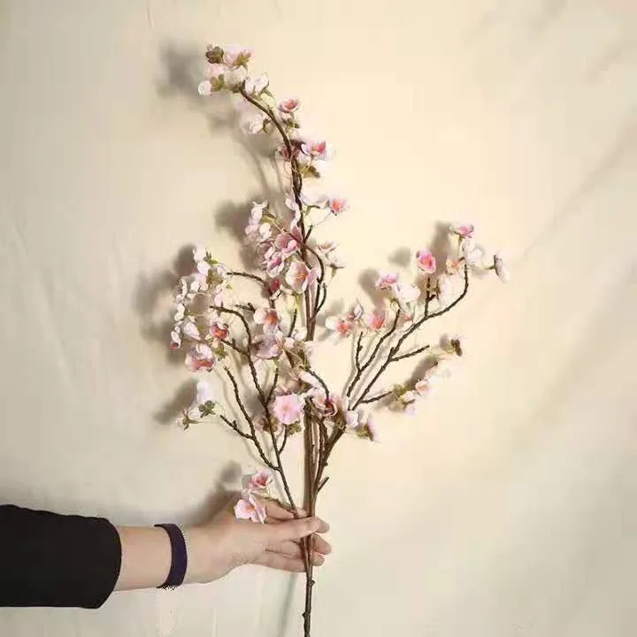 Wholesale large sakura branches false flower artificial cherry blossom For Home Wedding Decoration