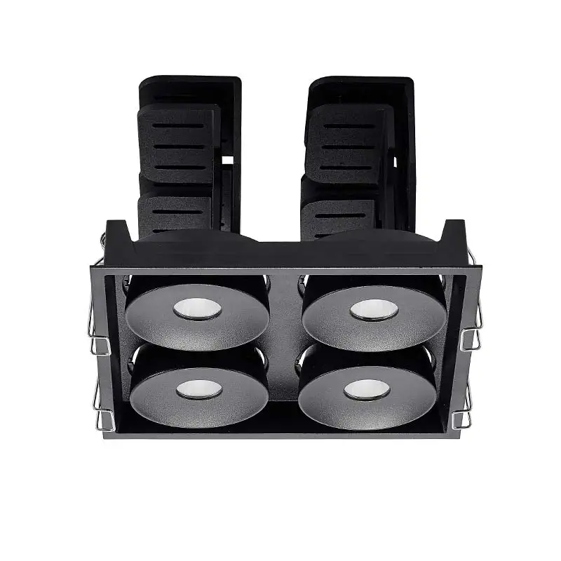 New arrival macaron ceiling LED light 40w four heads COB LED Adjustable downlight CCT 3000k two head living room spotlights lamp