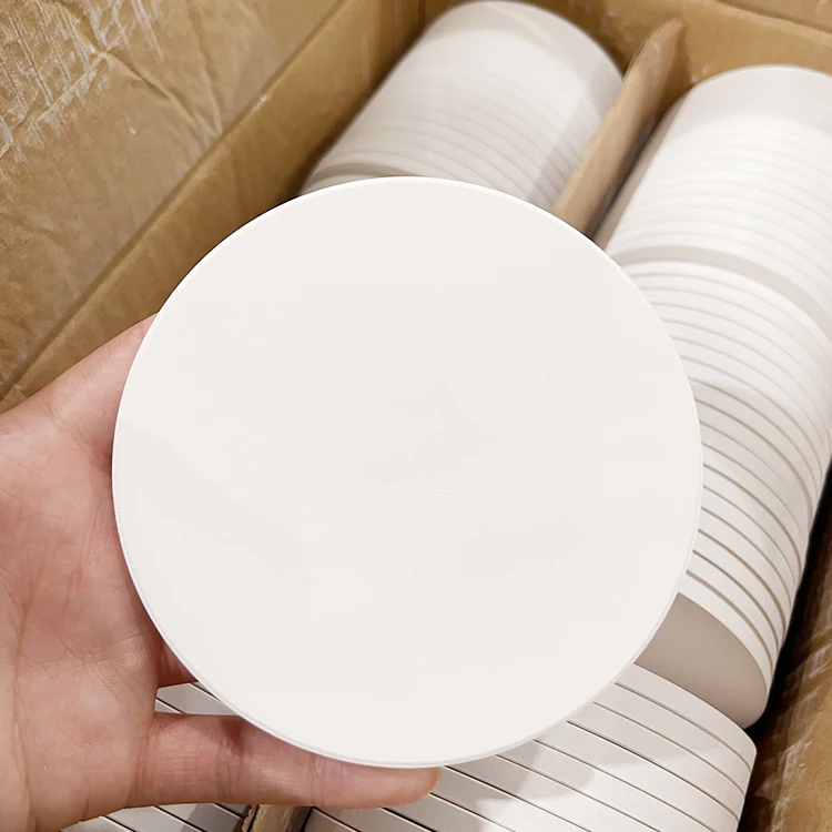 4 25 дюймов глянцевая поверхность круглая пробковая керамическая Косметика 10 8 см сублимационная пустая подставка с пробковой подкладкой
