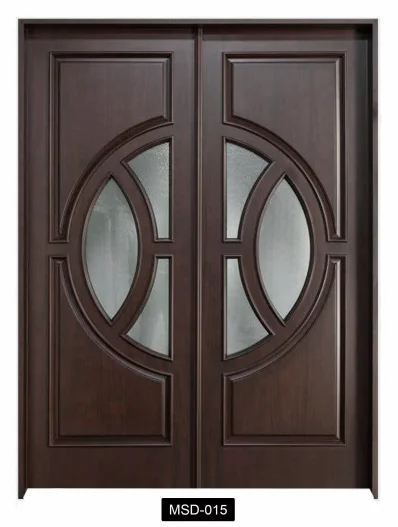Factory direct high quality American style solid wood entry door