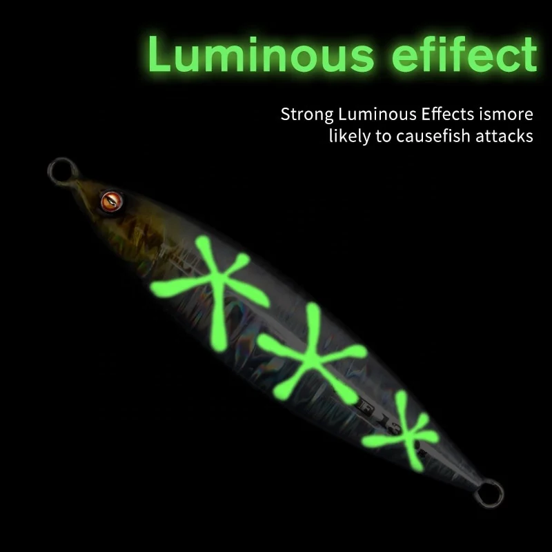 80g UV Coated Super Long Cast Speed Fall Metal Jigging Lures Pesca Isca Fishing Jigs Baits Lures For Saltwater